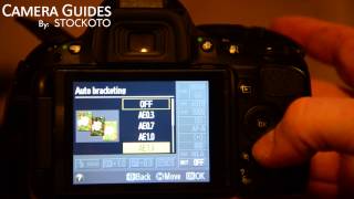 How to set Exposure Bracketing on a Nikon D5100  D5200 D5300 [upl. by Leisha22]