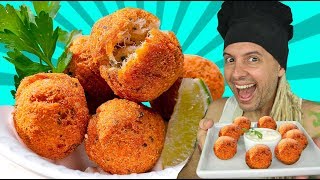 BOLINHO DE BACALHAU VEGANO RECEITA SIMPLES [upl. by Maroney226]