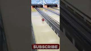 BOWLING Strike all Pins Down on 2nd Ball Throw fun Sport bowling Played in 95 countries shorts [upl. by Joby]