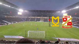 MK DONS 31 SWINDON TOWN MATCH DAYVLOG [upl. by Quennie]