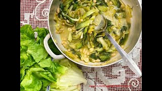 Sauteed Escarole and Cannellini Beans Rossellas Cooking With Nonna [upl. by Cleodel]