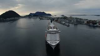 Drone Video Ålesund Norway 1 May 2024 [upl. by Euqinobe866]