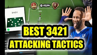 Best Meta 3421 Custom Tactics amp Formation Guide to Attack Easier amp Win More in EA FC24 [upl. by Bronwyn]