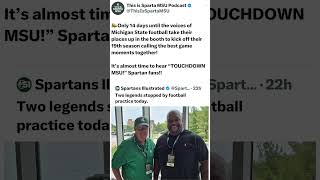 George Blaha amp Jason Strayhorn kicking off their 19th season of MSU football radio gogreen [upl. by Raye]