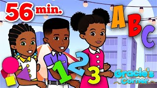 Phonics Counting Colors  More Kids Learning Songs amp Nursery Rhymes  Gracie’s Corner Compilation [upl. by Aetnahc]