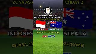 Jadwal Kualifikasi Piala Dunia 2026 Putaran 3  Indonesia vs Australia  Jadwal Timnas Indonesia [upl. by Ailongam]