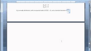 Simple Linear Regression 5  t test of individual significance [upl. by Ailhad]