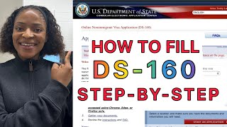 How to Fill the USA DS160 Form for Visa Application 2024 Stepbystep Guide [upl. by Watanabe]