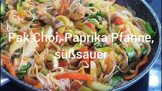 Pak Choi  Paprika Pfanne süßsauer [upl. by Sielen]