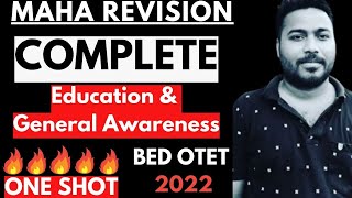 BED OTET CHT EXAM 2022 I Education amp General Awareness Full Coverage I ONE SHOT I BY LAXMIDHAR SIR I [upl. by Julieta]