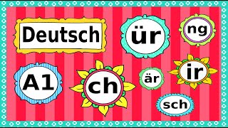 Deutsch A1 Phonetik  Aussprache  German lesson phonetics  letter combinations [upl. by Ariday]