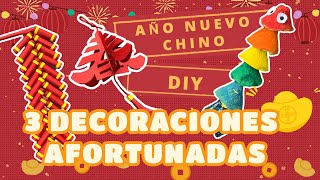 🎉Manualidades Fáciles para Año Nuevo Chino 2022  DECORACIONES CHINAS de buena suerte [upl. by Jariv776]