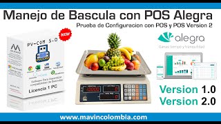 Configuración Balanza digital con Alegra POS Versión 1 y 2 [upl. by Huesman]