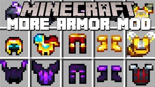 Minecraft CUSTOM ARMOR  MORE ARMOR MOD Minecraft Mods [upl. by Yedok417]