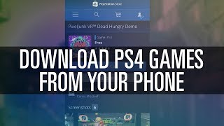 Download PS4 Games From Your Phone iPhone amp Android [upl. by Latrice]