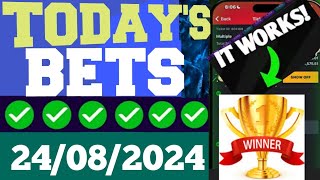 Fooball Predictions Today 2482024  Football betting Strategies  Daily Football Tips [upl. by Nahttam800]