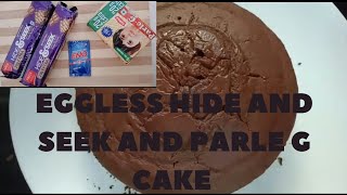 Hide amp Seek Biscuit Cake Recipe in Pressure CookerEggless Biscuit Cake Without Oven egglesscake [upl. by Adur]