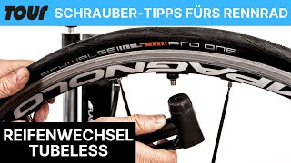 TubelessReifen montieren am Rennrad Tipps amp Tricks [upl. by Nahsaj]