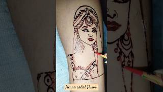 Beautiful bride mehndi design face mehndi design 👰shorts shortsmehndi design viralvideohenna [upl. by Hsevahb]