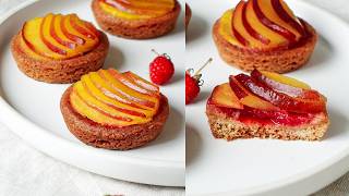 Mini tartelettes Nectarine Jaune et framboise [upl. by Sarita]