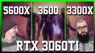 RYZEN 5600X vs RYZEN 3600 vs RYZEN 3300X Teste em Jogos FULL HD  RTX 3060 Ti [upl. by Ellenuahs]