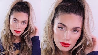 SUPER EASY HOLIDAY GLAM  under 15 minutes  Julia Dantas [upl. by Atiekan715]