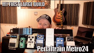 My first real pedal board build with the Pedaltrain Metro24 and MXR iso brick mini [upl. by Felic]