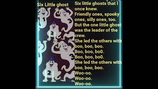 Six Little ghost generalknowledge kidsvideo song [upl. by Anertac]