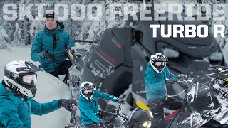 SKIDOO FREERIDE TURBO R 2023 TEST [upl. by Jez]