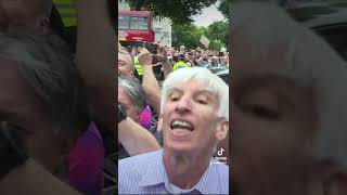 Crowds boo Boris Johnson during resignation [upl. by Otnicaj]