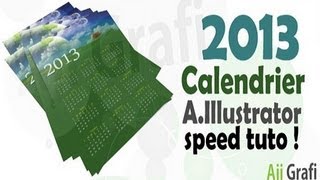 Adobe Illustrator  calendrier 2013 tutorial [upl. by Vharat]