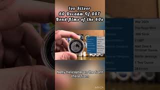 60 Decades of Bond silver coin silverstacker silvercommunity jamesbond stacker bullion [upl. by Enohpesrep]