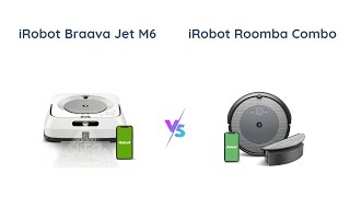 🤖Compare iRobot Braava Jet M6 vs Roomba Combo i5🧹 [upl. by Nugesulo538]