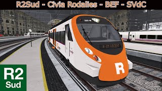 Rodalies de Cataluña  R2Sud  Civia Rodalies  Introducción  Cab ride  BEF  SVDC [upl. by Shirlie]