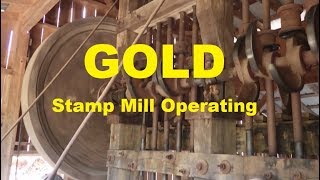 Gold Stamp Mill in Operation  Dahlonega Georgia [upl. by Eytteb25]