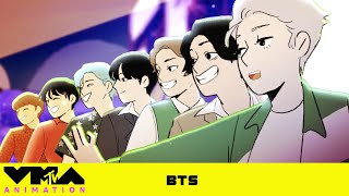 BTS Is “Dynamite” In Their Animated 2020 VMA Performance 🧨✨MTV [upl. by Aisirtap898]