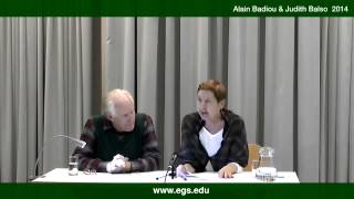 Alain Badiou amp Judith Balso Contemporary art considered philosophically and poetologically 2014 [upl. by Gawen]