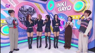 GIDLE INKIGAYO Interview 240204 with MC Yeonjun Jihu and Woonhak [upl. by Namas96]