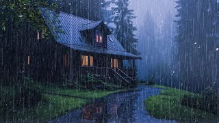 HEAVY RAIN at Night to Sleep Well and Beat Insomnia  Thunderstorm for Insomnia ASMR [upl. by Potter]