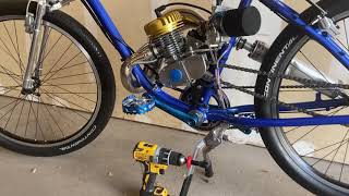 Drill Starting My Motorized Bike [upl. by Yenalem]