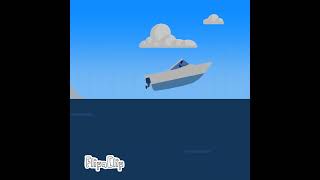 Speedboat Crash animationsinkingship [upl. by Lerrud]