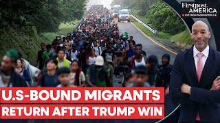 Mexico Migrants Abandon Caravan to the US After Donald Trump Wins  Firstpost America [upl. by Nelyag]