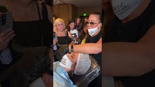 Magnetic Tattoo Removal Live Demo at Vegas PMU Conference 2024 [upl. by Yekram155]