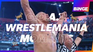 Top 10 greatest WrestleMania moments in history  WWE  BINGE [upl. by Anitrak]