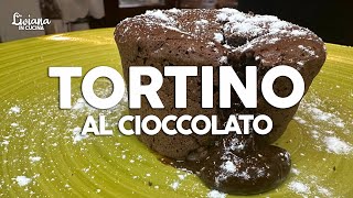 TORTINO AL CIOCCOLATO con cuore morbido RICETTA FACILE [upl. by Myca]