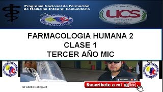 FARMACOLOGIA HUMANA 2 CLASE 1 TERCER AÑO MIC [upl. by Aicilf769]