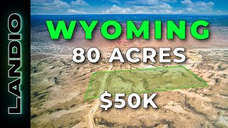 80 Acres of Wyoming Ranch Land for Sale • LANDIO [upl. by Nohsram641]