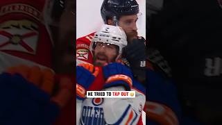 Aaron Ekblad had Evan Bouchard in a headlock 😬 [upl. by Sivatco553]