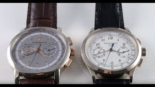 VERSUS Vacheron Constantin Patrimony Traditionnelle Chronograph vs Patek Philippe Chronograph [upl. by Sirenay]