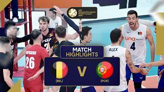 Belgium vs Portugal  Match Highlights  European Golden League Men 2024 [upl. by Nelleoj]